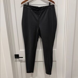 Eloquii Black Faux Leather Leggings